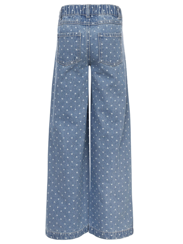 LOOXS Little Heart denim wideleg