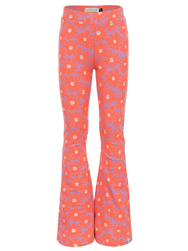 Meisjes Flare pants van LOOXS Little in de kleur Floral Spring in maat 128.