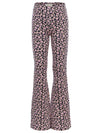Meisjes Jacquard pants van LOOXS Little in de kleur Blue leopard in maat 128.