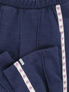 Meisjes Lurex sweat pants van LOOXS Little in de kleur Dark blue in maat 128.