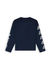 Jongens Junior Longsleeve Loose van Ballin Amsterdam in de kleur Navy in maat 176.