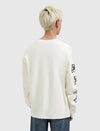 Jongens Junior Longsleeve Loose van Ballin Amsterdam in de kleur Ecru in maat 176.