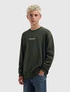 Jongens Junior Crewneck van Ballin Amsterdam in de kleur Olive in maat 176.