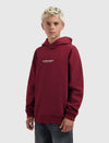 Jongens Junior Hoody Loose van Ballin Amsterdam in de kleur Bordeaux in maat 176.