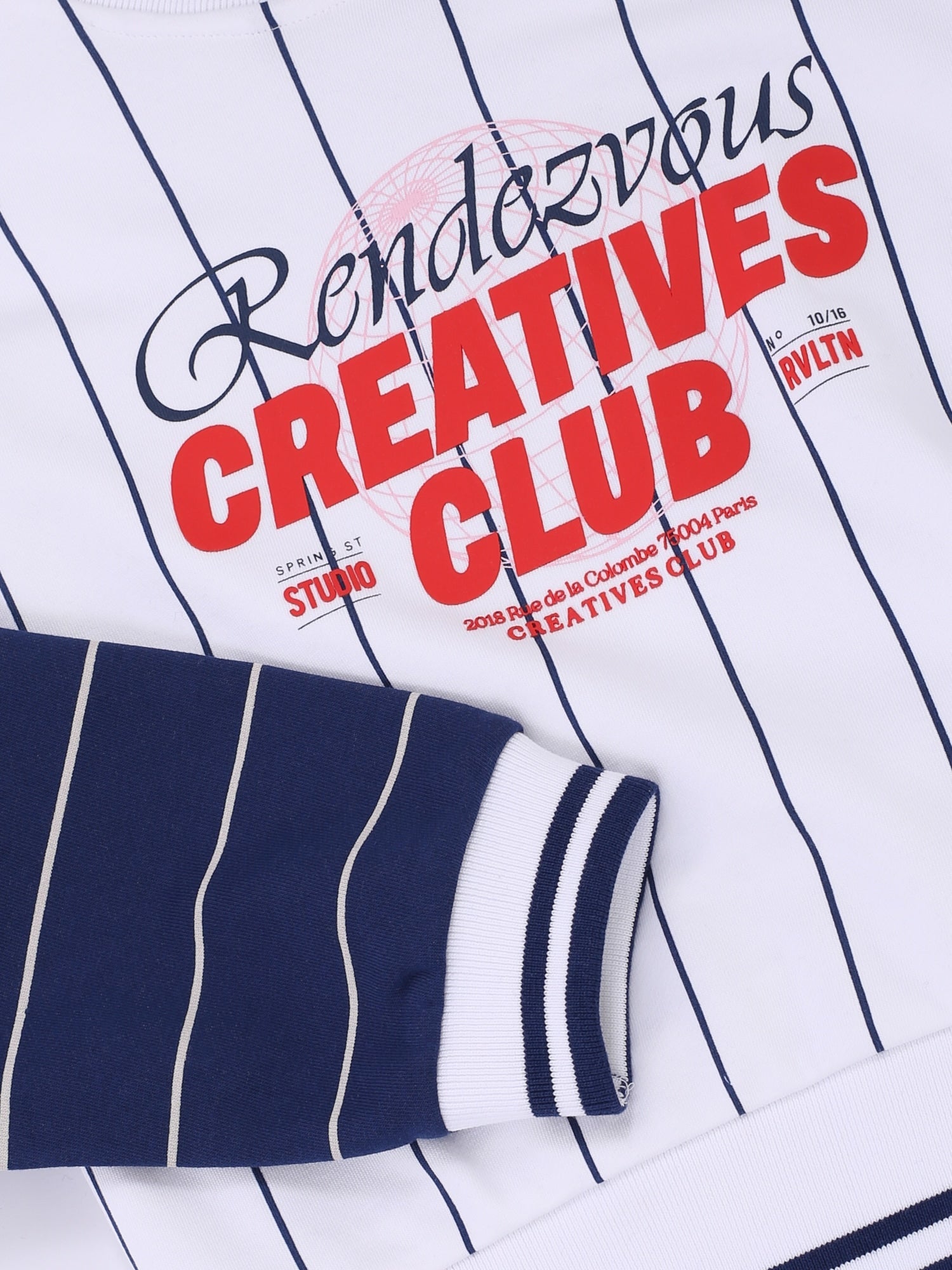 Meisjes Stripe V neck Sweater van Looxs 10Sixteen in de kleur INDIGO BLUE in maat 170-176.