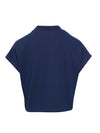 Meisjes T-shirt SS van Looxs 10Sixteen in de kleur INDIGO BLUE in maat 170-176.