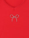 Meisjes Singlet van Looxs 10Sixteen in de kleur Lipstick in maat 170-176.