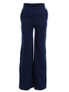 Meisjes Interlock wideleg Pants van Looxs 10Sixteen in de kleur INDIGO BLUE in maat 170-176.