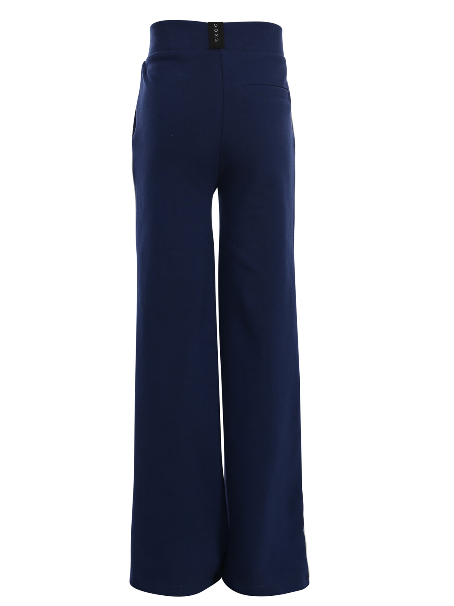 Meisjes Interlock wideleg Pants van Looxs 10Sixteen in de kleur INDIGO BLUE in maat 170-176.