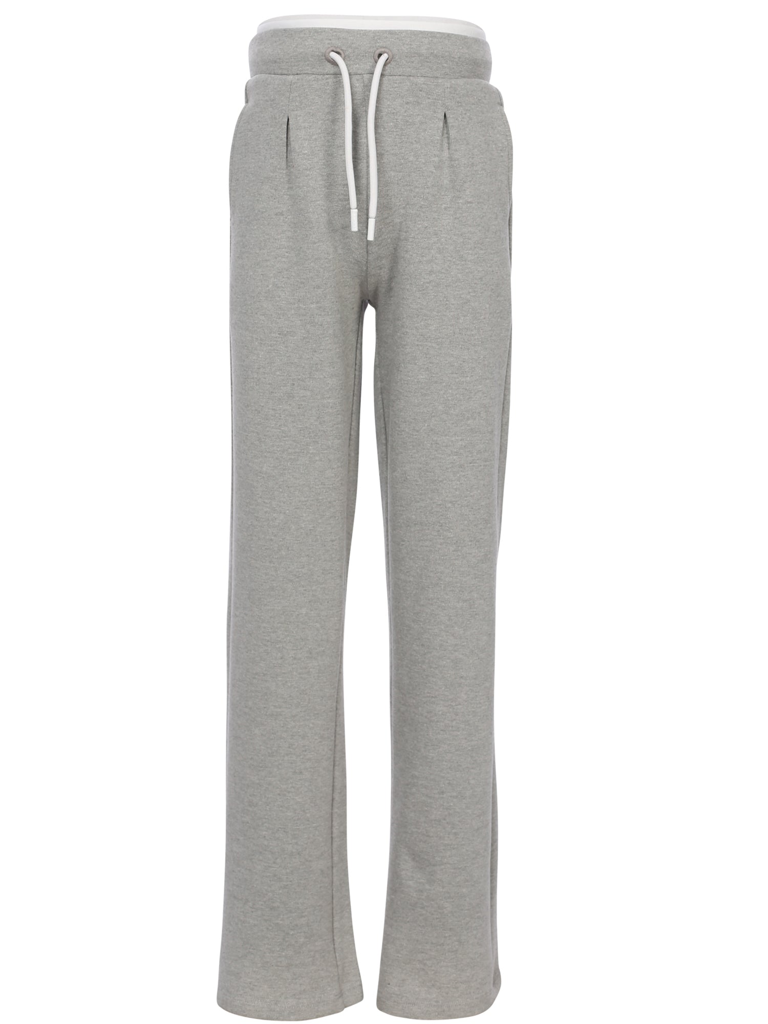 Meisjes Wideleg pants van Looxs 10Sixteen in de kleur Grey melee in maat 170-176.