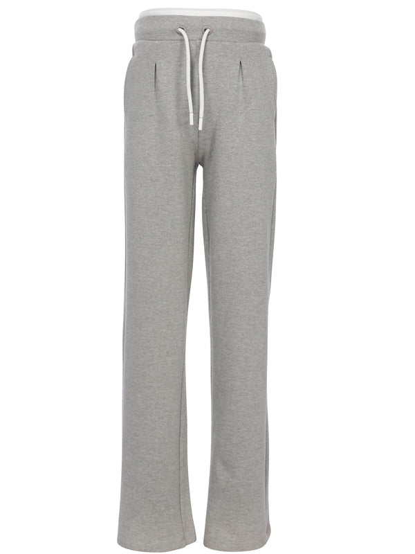 Meisjes Wideleg pants van Looxs 10Sixteen in de kleur Grey melee in maat 170-176.