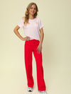 Meisjes Pants van Looxs 10Sixteen in de kleur Lipstick in maat 170-176.