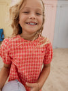 Meisjes Woven Top van LOOXS Little in de kleur heart check in maat 128.
