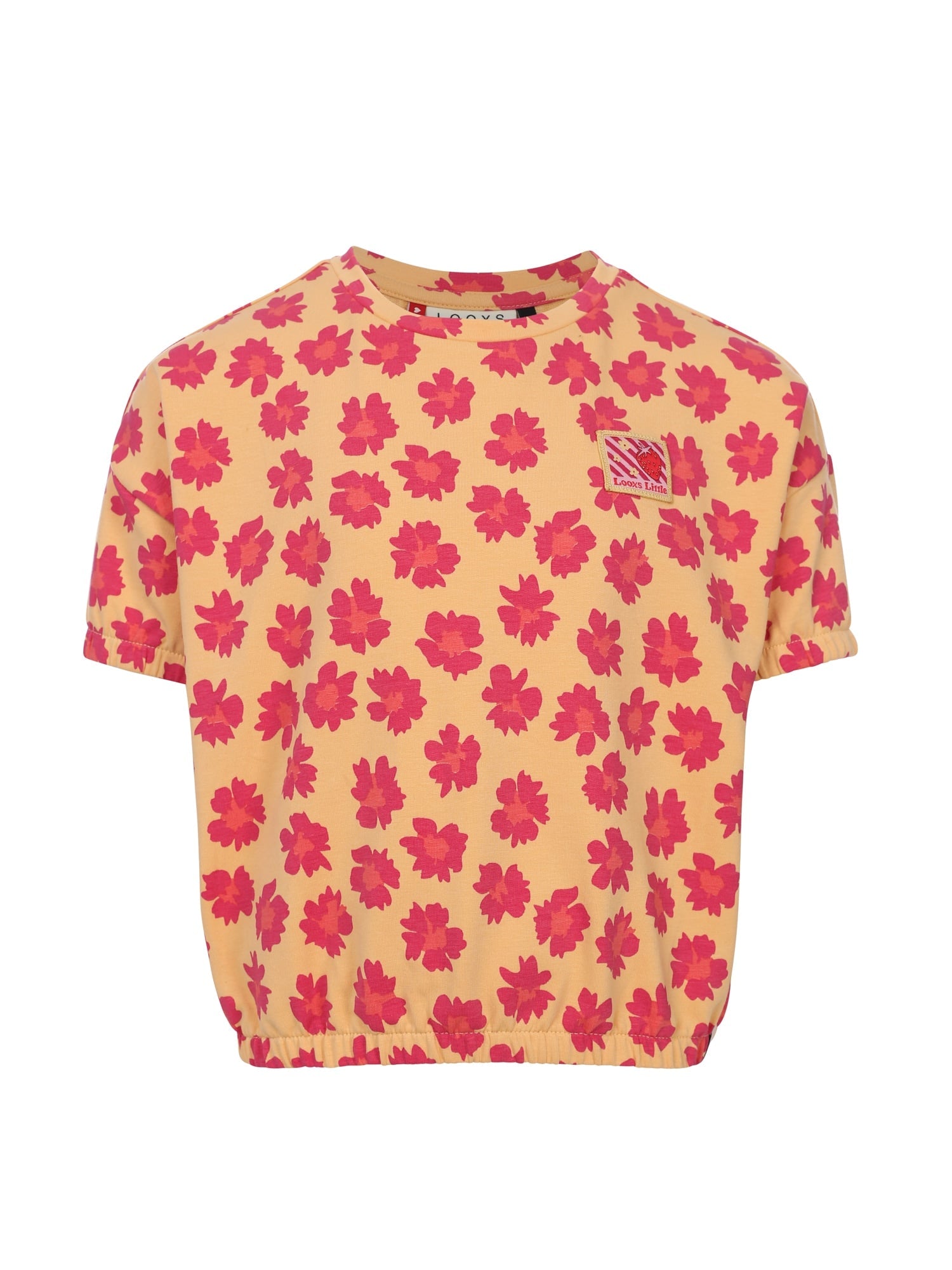 Meisjes Sweater SS van LOOXS Little in de kleur Wildflower aop in maat 128.