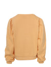 Meisjes Lurex Sweater van LOOXS Little in de kleur BANANA SHAKE in maat 128.