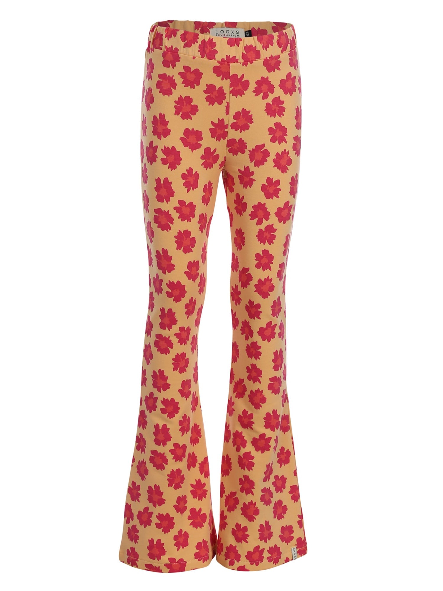 Meisjes Flowered Flaired Sweat Pants van LOOXS Little in de kleur Wildflower aop in maat 128.