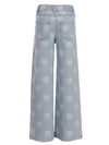Meisjes Heart wideleg Denim van LOOXS Little in de kleur Heart denim in maat 128.