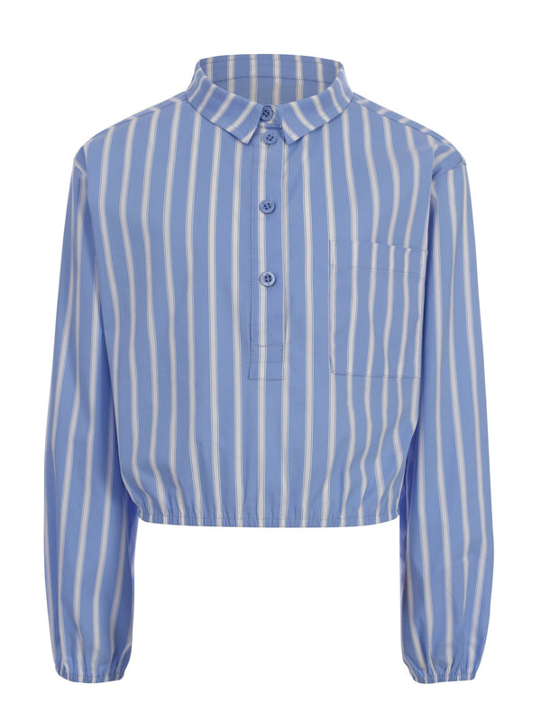 Meisjes Blouse van LOOXS 10sixteen in de kleur Ice blue in maat 170-176.