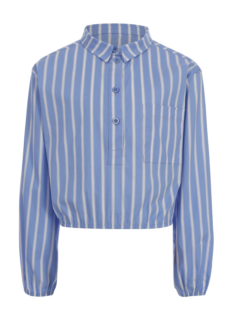 Meisjes Blouse van LOOXS 10sixteen in de kleur Ice blue in maat 170-176.