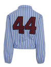 Meisjes Blouse van LOOXS 10sixteen in de kleur Ice blue in maat 170-176.