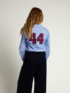 Meisjes Blouse van LOOXS 10sixteen in de kleur Ice blue in maat 170-176.