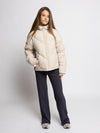 Meisjes Printed Jacket van LOOXS 10sixteen in de kleur pebble stone in maat 170-176.