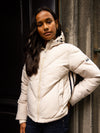 Meisjes Printed Jacket van LOOXS 10sixteen in de kleur pebble stone in maat 170-176.