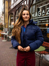Meisjes Cropped Jacket van LOOXS 10sixteen in de kleur dark moon in maat 170-176.