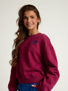 Meisjes Sweater van LOOXS 10sixteen in de kleur Ruby red in maat 170-176.
