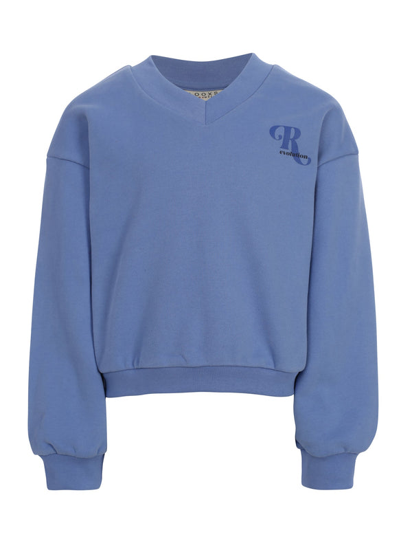 Meisjes Sweater van LOOXS 10sixteen in de kleur Ice blue in maat 170-176.