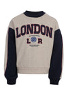 Meisjes Sweater van LOOXS 10sixteen in de kleur Ivory Melee in maat 170-176.