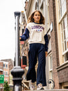 Meisjes Sweater van LOOXS 10sixteen in de kleur Ivory Melee in maat 170-176.