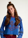 Meisjes Sporty Tee van LOOXS 10sixteen in de kleur BRIGHT BLUE in maat 170-176.