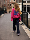 Meisjes Stripe Tee Ls van LOOXS 10sixteen in de kleur pink in maat 170-176.