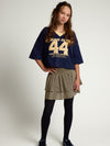 Meisjes Oversized Tee van LOOXS 10sixteen in de kleur OXFORD BLUE in maat 170-176.