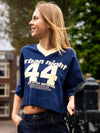Meisjes Oversized Tee van LOOXS 10sixteen in de kleur OXFORD BLUE in maat 170-176.