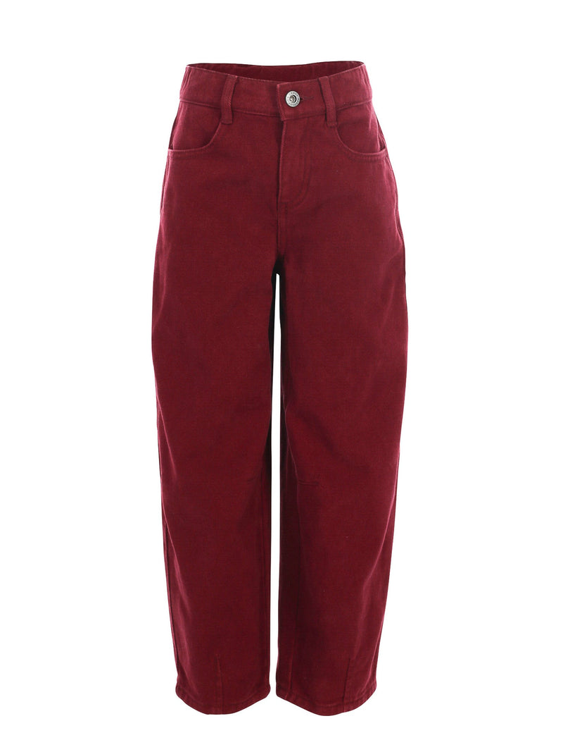 Meisjes Colour Jeans van LOOXS 10sixteen in de kleur Ruby red in maat 170-176.