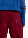 Meisjes Colour Jeans van LOOXS 10sixteen in de kleur Ruby red in maat 170-176.