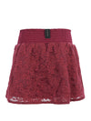 Meisjes Lace Skort van LOOXS 10sixteen in de kleur Ruby red in maat 170-176.