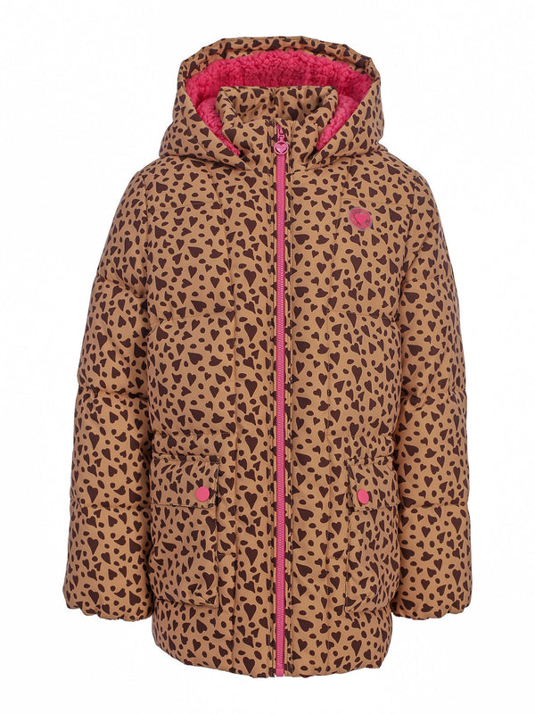 Meisjes Fake Down Jacket van LOOXS Little in de kleur Wild hearts.