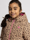 Meisjes Fake Down Jacket van LOOXS Little in de kleur Wild hearts.