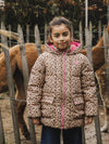 Meisjes Fake Down Jacket van LOOXS Little in de kleur Wild hearts.