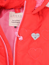 Meisjes Quilted Hearts Jack van LOOXS Little in de kleur scarlet red.