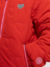 Meisjes Quilted Hearts Jack van LOOXS Little in de kleur scarlet red.