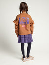 Meisjes Cropped Sweater van LOOXS Little in de kleur MOCHA.