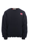 Meisjes Interlock Sweater van LOOXS Little in de kleur night blue.