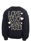 Meisjes Interlock Sweater van LOOXS Little in de kleur night blue.