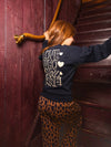 Meisjes Interlock Sweater van LOOXS Little in de kleur night blue.