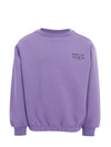 Meisjes Scuba Sweater van LOOXS Little in de kleur VERBENA PURPLE.