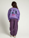 Meisjes Scuba Sweater van LOOXS Little in de kleur VERBENA PURPLE.